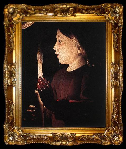 framed  LA TOUR, Georges de Adoration of the Shepherds s, ta009-2